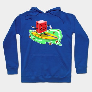 WATERMELON SURFIN' ON A MINT AND CHOCOLATE WAVE Hoodie